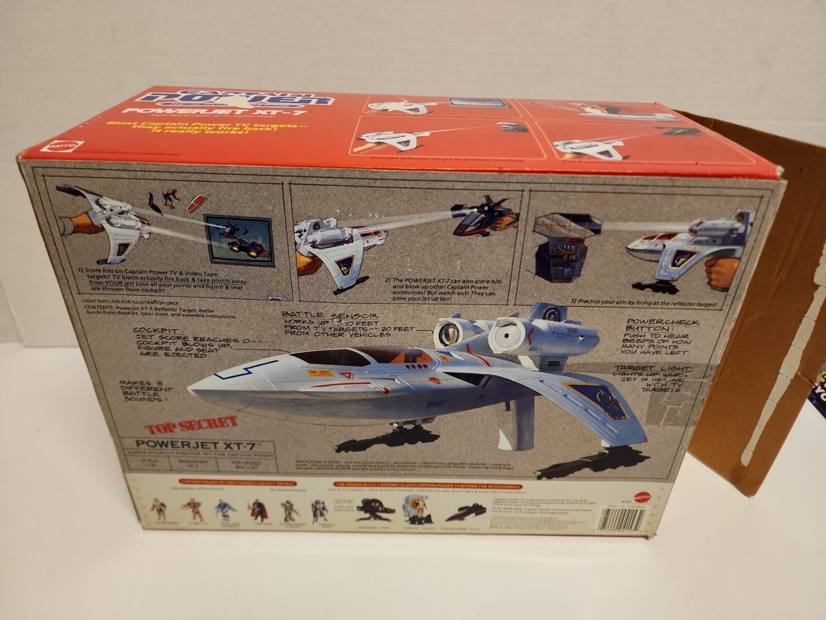 Captain Power Et Les Soldats Du Futur Mattel Powerjet X7-7 Neuf En