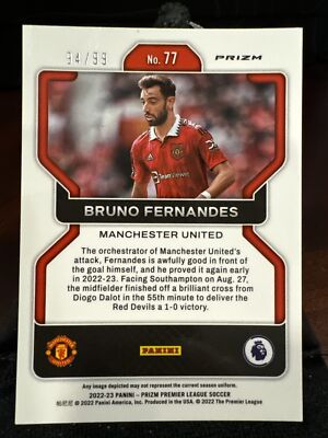 Bruno Fernandes 2022-23 Panini Prizm /99 | eBay