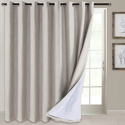 100 Blackout Patio Door Curtain Extra Wide Curtain Panels 100 W