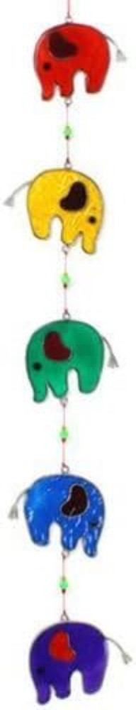 Mobile Elefante Arcobaleno - Suncatcher Artigianale per Casa e Giardino