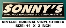 SONNY`S RACING ENGINES & COMPONENTS - VINTAGE ORIGINAL DECAL STICKER-PERFORMANCE
