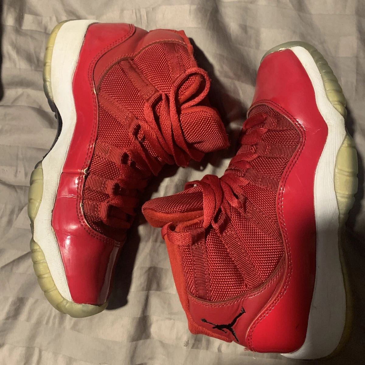 Nike Air Jordan 11 XI Retro GS Win Like 96 Gym Red Size 4.5Y Women 6 378038-623