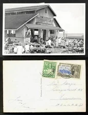 Sierra Leone Freetown Fish Market Africa 2 stamps 1935