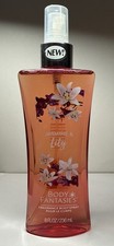 Body Fantasies JASMINE  Lily Fragrance Body Spray 8oz. New  Sealed 