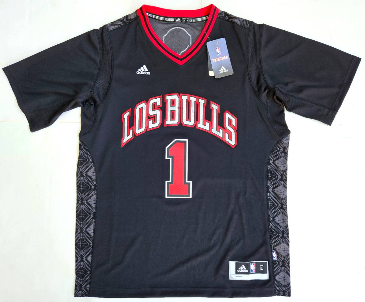 Adidas NBA Chicago Los Bulls Derrick Rose #1 Latin Nights Jersey