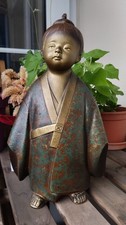 Japanese Mugadōji Iron Statue – Rare Enlightenment Symbol – Vintage Decor