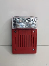 Simplex 4906-9128 Fire Alarm Horn Strobe Ceiling Red SmartSync