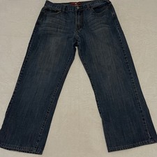 Lucky Brand 181 Relaxed Straight Mens Blue Jeans 7MG1001 34x30 Actual 33x27
