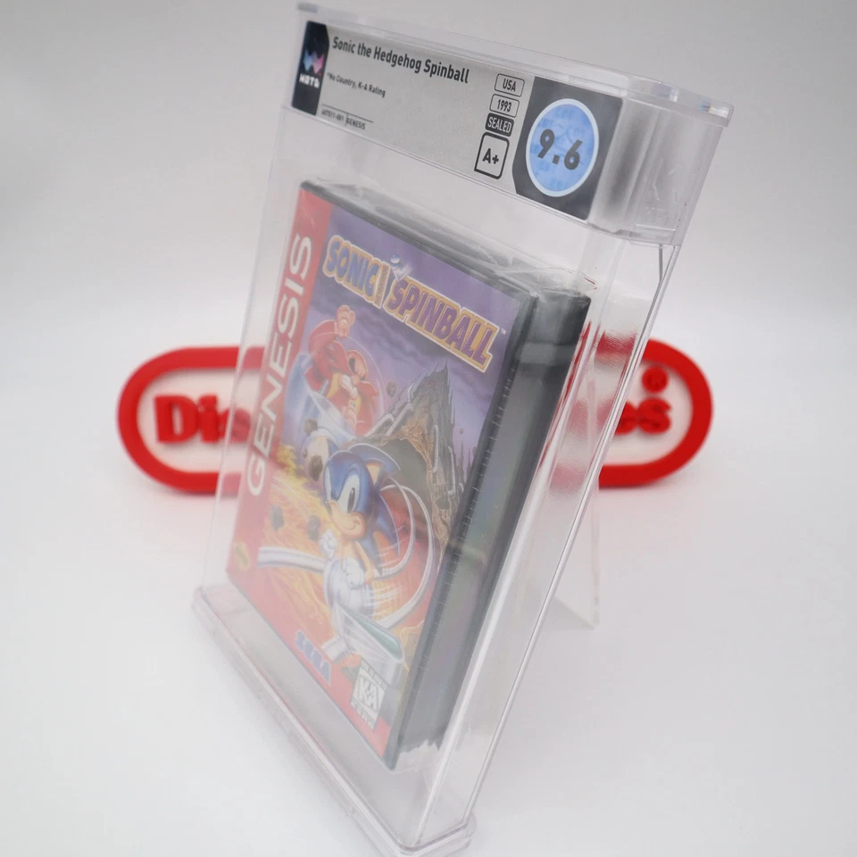 Sega Genesis SONIC THE HEDGEHOG SPINBALL PINBALL -WATA GRADED 9.6 A+ NEW Sealed! - Image 4 of 4