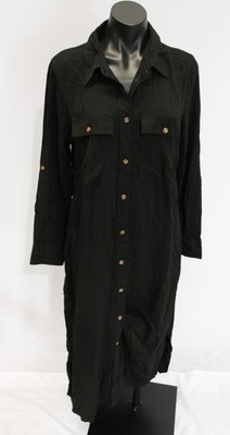 Esmara Women's Long Sleeve Button-Down Shirt Dress JT8 Black Size EU:42 NWT