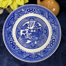Blue Willow Pattern Unmarked Vintage 6.3/8  Dessert Plate SEE PHOTO For Details