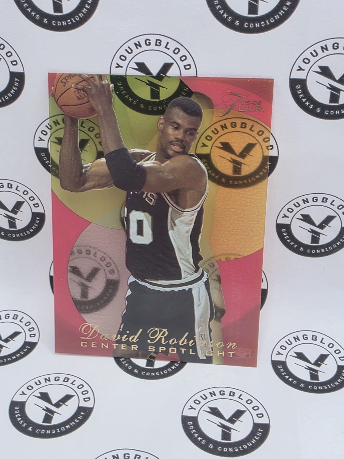 David Robinson 1995-96 Flair Center Spotlight #6
