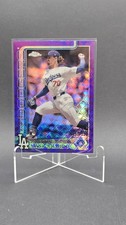 2025 Chrome Logofractor Purple Refractor /250 Justin Wrobleski #38 LA Dodgers SP