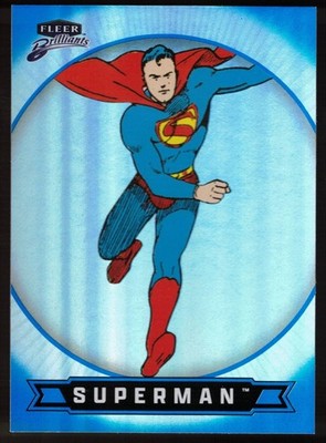 Superman - 2025 Fleer Brilliants Superman Blue #1 COLOR MATCH! FREE SHIPPING!!