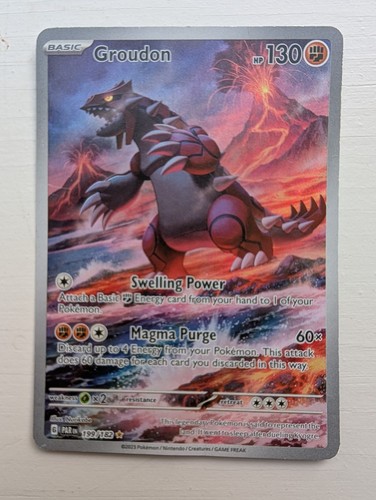 Groudon 199/182 SV04 Paradox Rift Illustration Rare Holo Pokemon TCG English