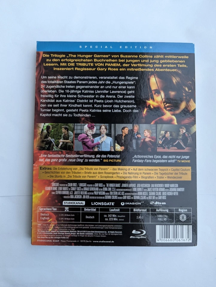 Die Tribute von Panem BluRay The Hunger Games Special Edition - Bild 2 von 4