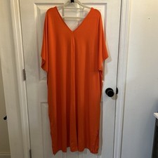 Ava & Viv Plus Size Dolman Short Sleeve Dress Orange Women’s 2X NWT
