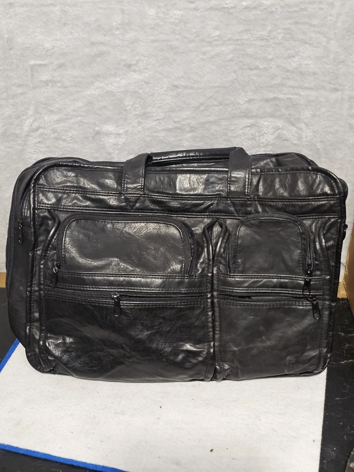 Bolso Vintage Cannon ATPS Cuero Negro Correa Ajustable 16×12×8 Foto 3 de 4