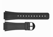 CASIO Black Rubber Watch Replacement Band Compatible AQ -47-1E/ 7E/ 9E