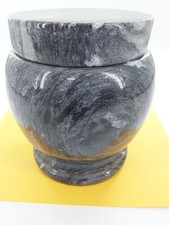 CMYS-1618, Black Marble Urn Small-16x18 cm