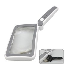 4X Magnifying Glass LED Illuminated Eye-Loupe Magnifier Handheld Magnify Lens