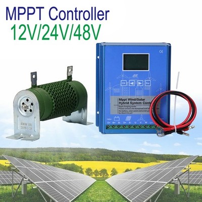 2000W Solar Wind Hybrid Charge Controller 12V 24V 48V MPPT Dumpload Regulator