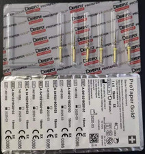 Dentsply Maillefer ProTaper Gold Rotary Files SX 19mm 6 Shaping Files/pk