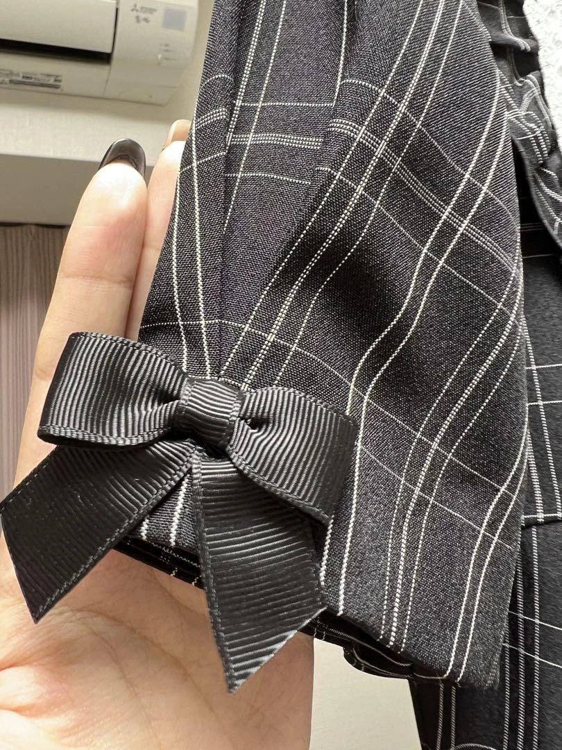 UNDERCOVER Abito a quadri manica corta miele segreto