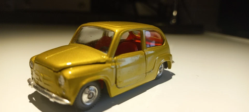 POLITOYS 51I FIAT 600 (1965) - no mebetoys, mercury - Immagine 2 di 4