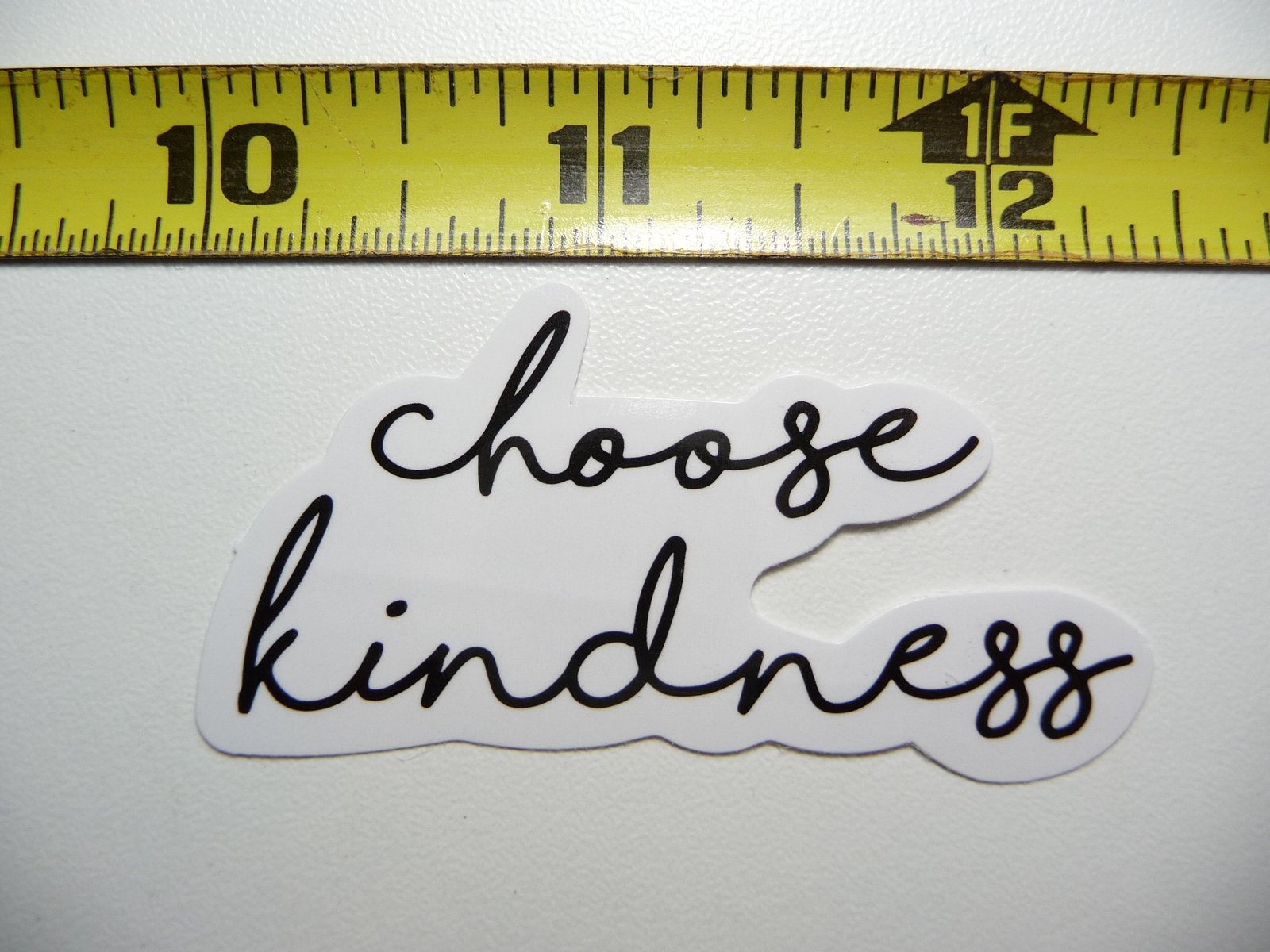 Choose Kindness Cursive Glossy Decal Sticker for Positive Attitude Motivation