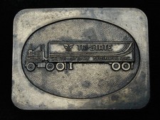 QD11119 VINTAGE 1970s  TRI-STATE SEMI-DRIVER TRAINING INC.  BRASSTONE BUCKLE