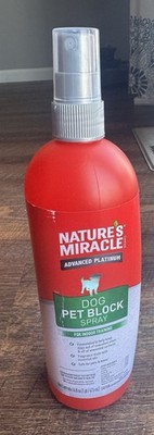 16 oz Nature's Miracle Advanced Platinum Dog Pet Block Spray Red New Never Used 