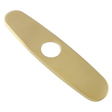 Sink Faucet Cover Plate 10 Inch Deck Plate, Brushed Gold Escutcheon Plate Sta...