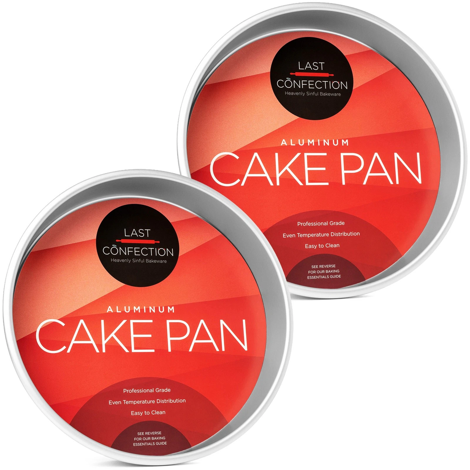 Set of 2 Round Cake Pans 10"x2" Aluminum Cake Pans for Baking Layer Cakes, Molds
Opens in a new wind
