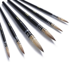 Artify 6 pcs Watercolor Professional Quill Watercolor Brush Set