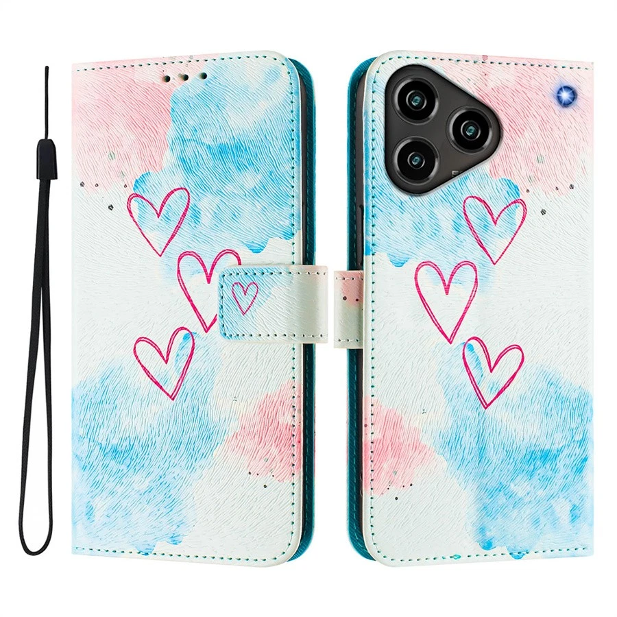 Pattern Wallet Stand Phone Cover for ZTE Blade A56 Pro A36 A56 A76 A35E V70 Max - Image 2 of 4