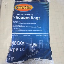 ENVIROCARE Oreck Type CC Micro Filtration Vacuum Bags 8 Pack New 713