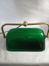 Wall Hanging Desk Or Art Lamp. Green Glass