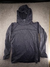 Duluth Trading Plushcious Sweatshirt Womens L Gray Hoodie Pullover Jacket