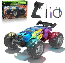 Remote Control Car, Rechargeable RC Monster Truck, 2.4Ghz All Terrain Off-Roa...