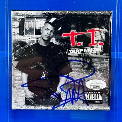 Ti Rapper Signed T.I. Trap Muzik Autographed CD Booklet JSA Certified Atlanta Rap Legend ...