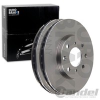 2X Eurobrake Bremsscheiben 240Mm BelÜFtet Vorne Passend FÜR Honda Jazz Logo