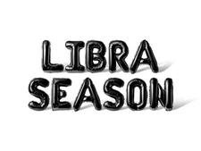LIBRA SEASON Letter Balloon Banner - DIY Libra Zodiac Birthday Party Decorations