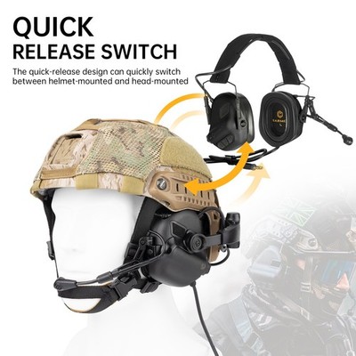 EARMOR M32X PLUS Tactical Headset Shooting Ear Protection w/ MIC,U