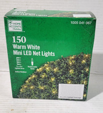 Home Accents Holiday 150 Warm White Mini LED Net Lights Christmas/Party/Wedding