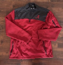 Colosseum Men  s Alabama Crimson Tide Quarter Zip Size Large