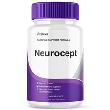 Neurocept Nootropic All Natural Formula Brain Supplement (60 Capsules)