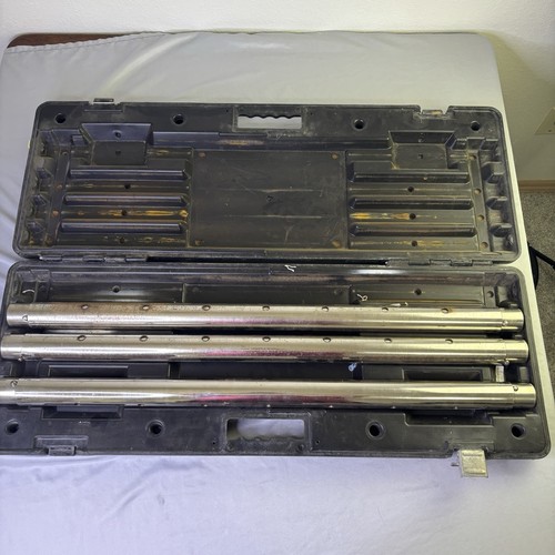 Crane 498 Carpet Stretching 3 Extension Tubes Tools ONLY with Case NO AUTO-LOK