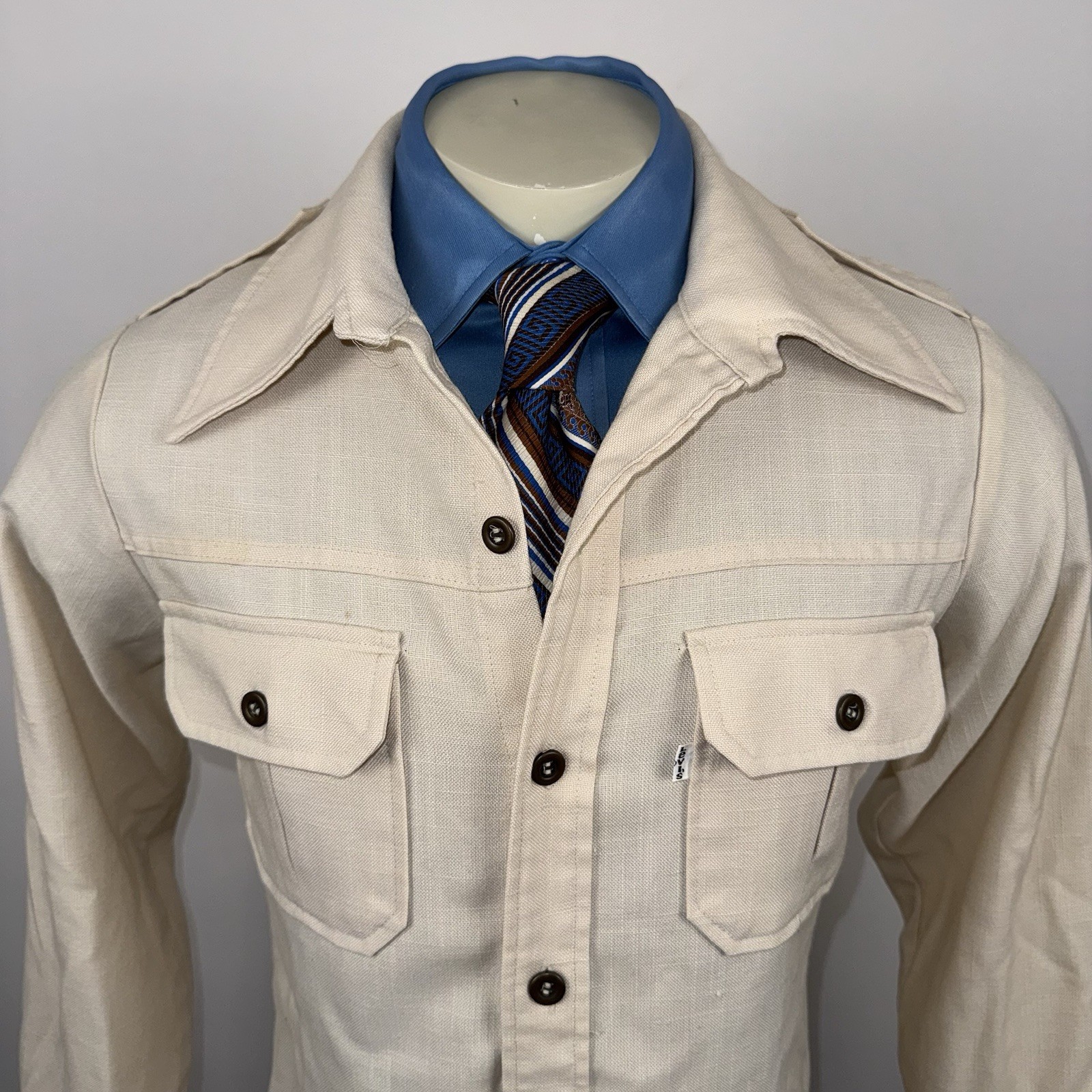 Levis Panatela Leisure Jacket Mens Vtg Suit Blazer Coat Levi’s Disco 70s Large