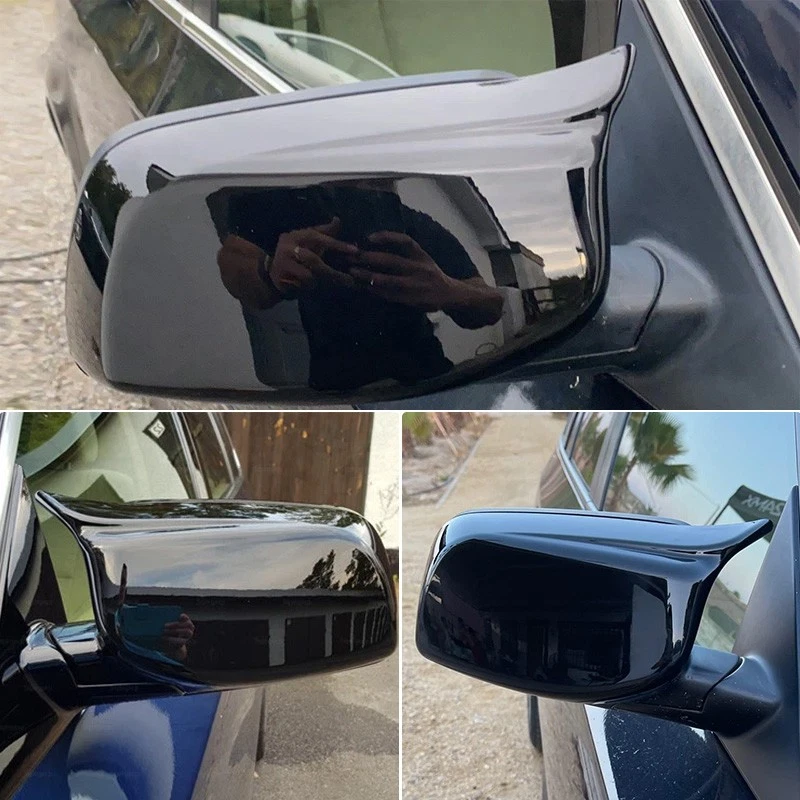 Tapas de cubierta de espejos laterales estilo M negras brillantes para BMW E60 E61 E63 E64 2003-2007 EE. UU. Foto 2 de 4